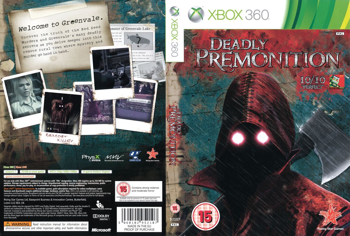 Deadly Premonition box art for Xbox 360